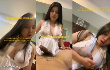 စောက်ဖုတ်ကိုလက်နဲ့နှိုက်ပေးလိုက်ရုံနဲ့ စိတ်တွေကြွပြီး အားရပါးရ BJ ပေးတဲ့စော်လေး