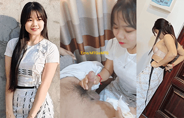 မြန်မာဝတ်စုံလေးနဲ့ အရမ်းလှတဲ့စော်လေးကို မှုတ်ခိုင်းတဲ့အောကား