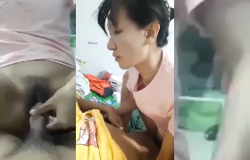 ဂေါ်လီနဲ့လီးကို စွပေးပြီးမှ ထည့်တဲ့စော်
